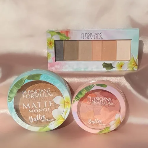 Miniatura 8 de Paleta de sombras de ojos de Physicians Formula Matte Monoi Butter Sombra de ojos natural mate tonos nude sonrojados, para piel sensible, Desnudos