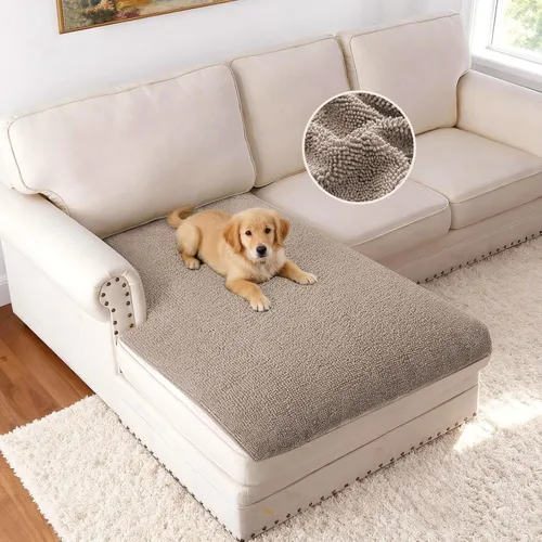 Miniatura 33 de H.VERSAILTEX Funda Antideslizante para Sofá de Mascotas Protector de Cama de Perro de Chenilla Funda de Sofá Gruesa y Suave Apta para Mascotas