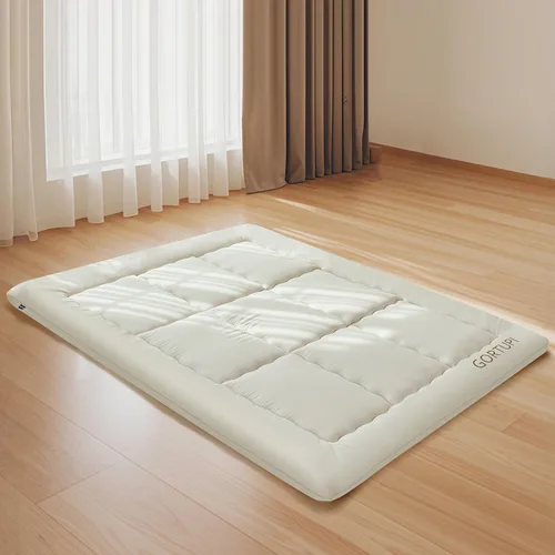 Miniatura 3 de Colchón de tamaño individual japonés para piso tipo futón, colchón de futón plegable para piso, colchón de tatami portátil, cama enrollable