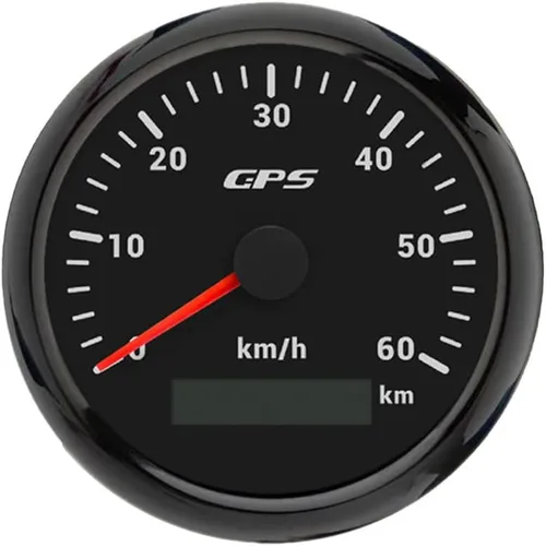 Miniatura 10 de ELING Velocímetro GPS de 3.346 in 0-200 MPH Kit de medidor de velocidad para coche, camión, motocicleta con 7 retroiluminaciones 12 V 24 V
