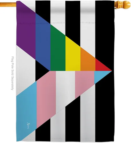 Bandera LGBTQ del Mes del Orgullo Gay Trans Straight Ally Banderas Decoración del Hogar Regalos Pequeña Bandera Arco Iris Interior Banner 4 de Julio