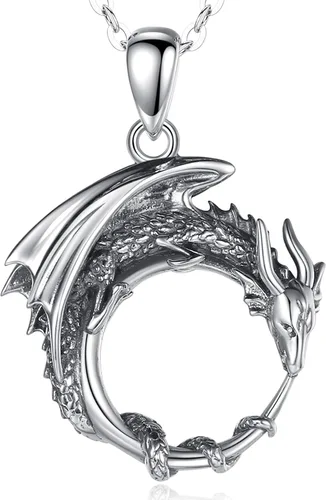 CELESTIA Collares vikingos de plata de ley 925 para hombres y mujeres, martillo de Thorslobo vikingorunas vikingasYggdrasil