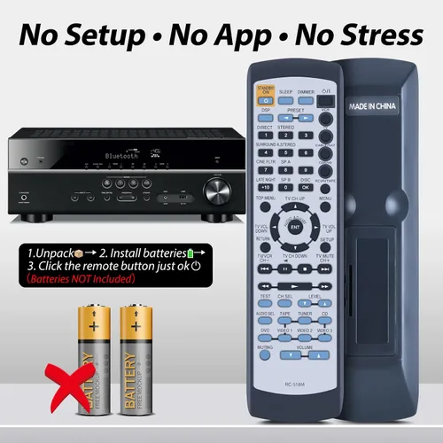 Miniatura 6 de RC-518M - Control remoto de repuesto para receptor Onkyo A/V HT-R510 TX-SR501 HT-R410 HT-R420 TX-SR501E HTR510 TXSR501 HTR410 HTR420 TXSR501E