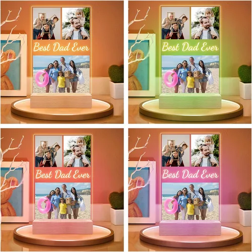 Miniatura 4 de KoxSmar - Marcos de fotos personalizados, marcos de fotos personalizados, regalos de cumpleaños personalizados para el día del padre, para papá