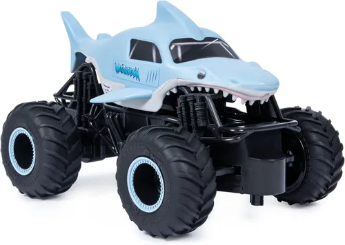 Miniatura 5 de Monster Jam, Camión monstruo oficial Megalodon a control remoto, escala 1:24, 2.4 GHz, para edades de 4 años en adelante