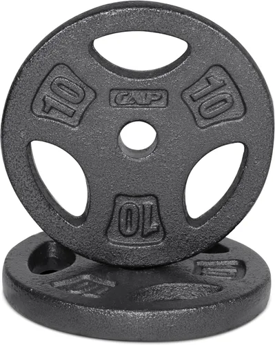Miniatura 14 de CAP Barbell Placas de peso de agarre estándar de 1 pulgada Gris