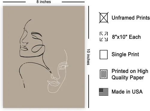Miniatura 2 de Poster Master Póster de cara de mujer, impresión de dibujo de línea, arte moderno, arte de boceto, arte de pared de esquema, regalo para hombres