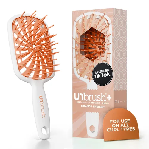 Miniatura 10 de FHI Heat UNbrush Plus — Cepillo para cabello rizado para desenredar suave y eficazmente el cabello húmedo o seco y frágil — Cepillo desenredante