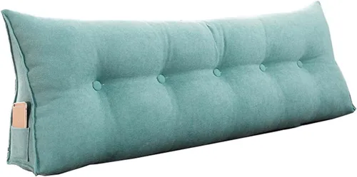 Miniatura 11 de Almohada de cuña para pared de cama, cabecera de almohada de respaldo de cama, almohada de lectura triangular grande, con funda extraíble
