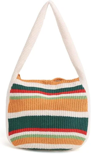 Miniatura 41 de ENBEI Bolsos de hombro para mujer Bolsos de ganchillo Bolso de punto grande Bolso de mano estético para la escuela lindo Bolsas de mano Bolsa