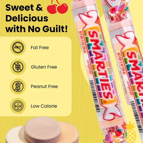 Miniatura 2 de Smarties Paquete variado de caramelos, caja de rollos gigantes de 34 onzas, 36 rollos, doble Lollies Mega 24 unidades, sin gluten y vegano, sin maní