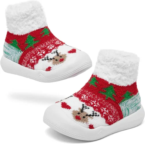 Miniatura 5 de Engtoy Baby Sock Shoes Baby Walking Shoes Infant Non-Slip Breathable Slippers with Soft Rubber Sole Baby Boys Girls Slip On Sneakers