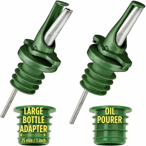 Miniatura 7 de Boquillas para verter botellas de licor 3 en 1 con protección integrada para moscas de la fruta, sin BPA y aptas para lavavajillas, boquillas