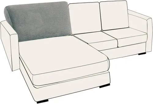 Miniatura 31 de UNBBRRL Fundas de cojín de asiento para sofá, elásticas, funda de cojín individual para sofá, fundas de cojín para sofá, fundas de héroe protegen