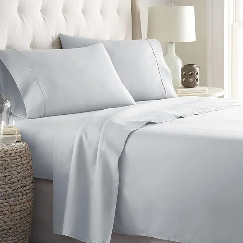 Miniatura 33 de Danjor Linens Juego de sábanas Cal King para personas que duermen con calor, sábanas de calidad de hotel con 4 fundas de almohada, bolsillos 03