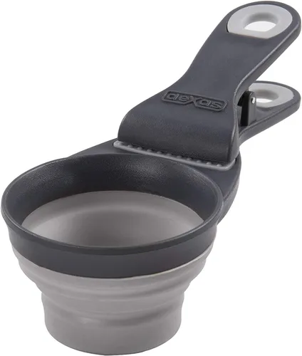 Miniatura 9 de Dexas Pets Cuchara KlipScoop Plegable Plegable para Comida Seca de Perro y Clip para Bolsa de Comida de Perro, Capacidad de 2 Tazas, Azul Pro Azul