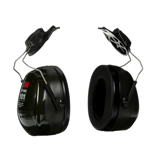 Miniatura 7 de 3M PELTOR Orejeras Optime 101 de protección auditiva, sobre la cabeza, H7A, 25 dB NRR, auriculares ajustables, compatibles con E-A-Rfit, acero