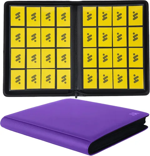 Miniatura 14 de Premium Carpeta de cartas con más de 1000 bolsillos, carpeta de álbum de 16 bolsillos para cartas coleccionables sin anillas, carpeta de bolsillo