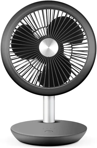 Miniatura 6 de Soleus Air Ventilador de mesa portátil, ventilador de escritorio pequeño de 7 pulgadas, batería recargable de 4000 mAh, ventilador de piso USB