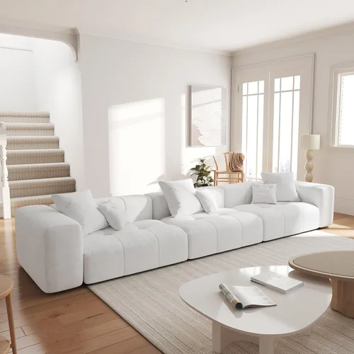Miniatura 23 de JACH Sofás seccionales de 2 plazas, sofá moderno de oficina, sofá modular de dos plazas, sofá cama acogedor para apartamento, dormitorio, sala