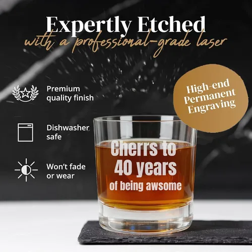 Miniatura 8 de Vaso de whisky personalizado grabado con tu texto personalizado, vaso de bourbon grabado de 12 onzas para cócteles, regalo personalizado para Gafas