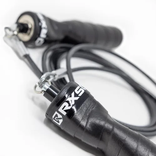 Miniatura 4 de Rx Smart Gear Cuerda de Saltar - Mangos Ergonómicos Black Ops con Cable Trans Black Buff 3.4 Jump Smart Cuerda de Velocidad con Peso para Deportes