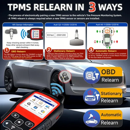 Miniatura 4 de Autel MaxiTPMS TS508WF TPMS herramienta de programación, 2026 WiFi Ver. de TS601 TS508 TS501 TS408, activar/volver a aprender sensores TPMS, sensor