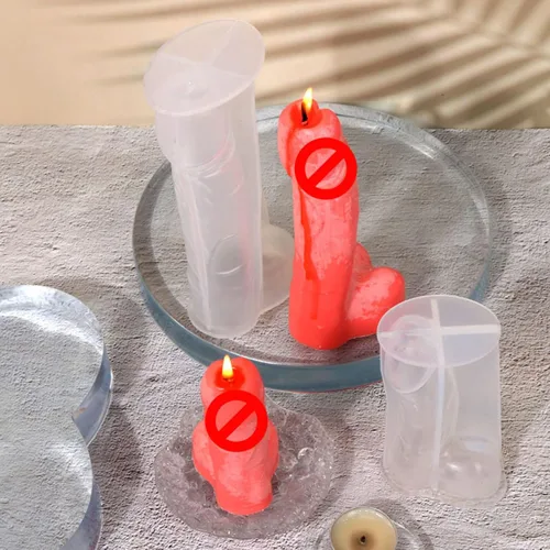 Miniatura 3 de YiZYiF Molde de vela de novedad para hombre, molde genital de silicona para velas, suministros para hacer velas, fabricación de manualidades en 7.1