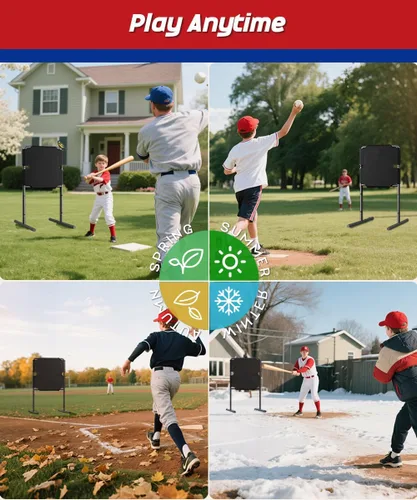 Miniatura 6 de Garbuildman Baseball Strike Zone Target para bolas de plástico, marco de metal portátil para lanzar y golpear herramienta de entrenamiento