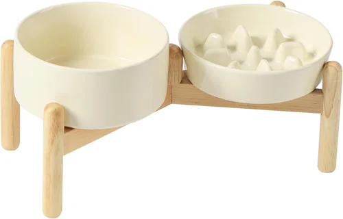 Miniatura 67 de Havniva Tazón de cerámica de 0.9 tazas para perros de alimentación lenta para perros pequeños, alimentador lento para mascotas de 6.1 pulgadas, 1 x