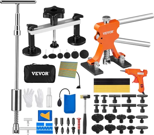 Miniatura 18 de VEVOR - Kit para eliminar abolladuras, reparación sin pintura, de acero inoxidable, para abolladuras menores, de puerta y daños por granizo, 117