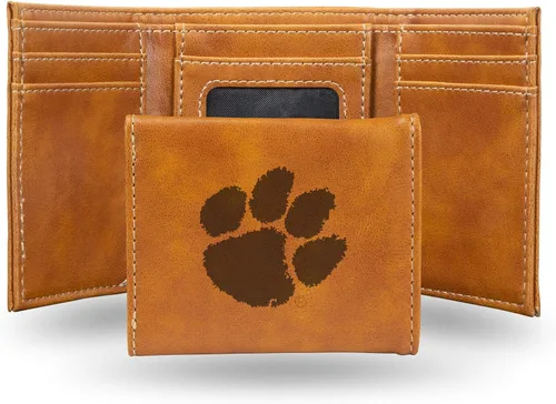 Miniatura 124 de NCAA Rico Industries - Billetera triple grabada con láser, con grabado láser, accesorio para hombre