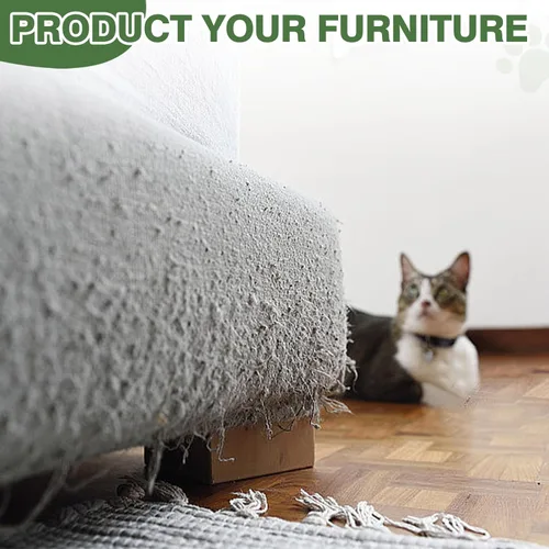 Miniatura 7 de Poste Rascador para Gatos de 40'' de Alto Árbol para Gatos, 3 Postes Rascadores de Palmera de Diseño Curvado con 8 Bolas Interactivas, Cuerda