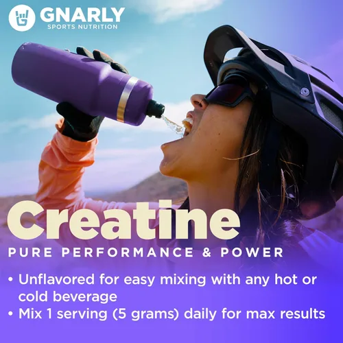 Miniatura 6 de Gnarly Nutrition Creatina en polvo – Creapure, suplemento de creatina vegana – Certificado NSF Sport – Recuperación optimizada – Nutrición deportiva