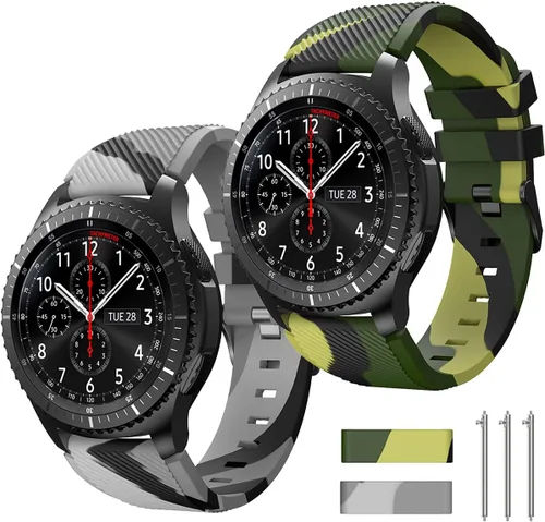 Miniatura 12 de Correa de reloj de 0.866 pulgadas compatible con Samsung Galaxy Watch 3 de 1.772 pulgadas/Galaxy Watch 1.811 pulgadas/Gear S3 Frontier/Classic
