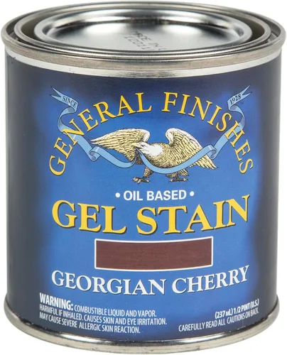 Miniatura 24 de General Finishes - Tinte en gel base de aceite, 1 cuarto de galón, cereza georgiana Georgian Cherry