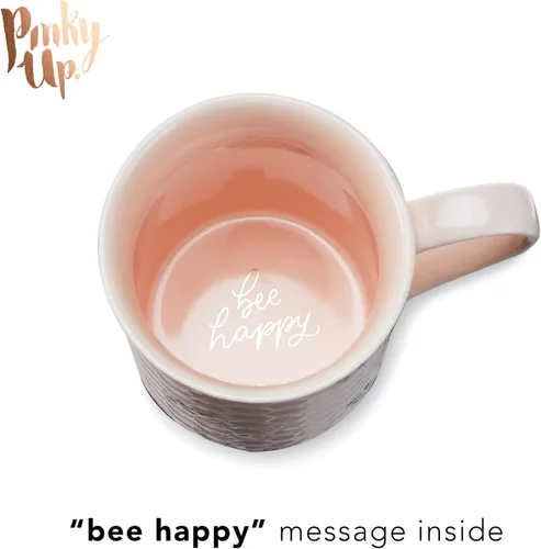 Miniatura 3 de Taza de té de cerámica Pinky Up Annette con infusor y tapa, taza de viaje para tés de hojas sueltas, oficina en casa, camping, picnic, 12 oz, juego