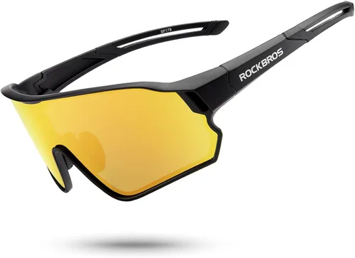 Miniatura 17 de ROCKBROS - Lentes de sol de ciclismo para mujeres y hombres, polarizados, con protección ultravioleta Blanco azul