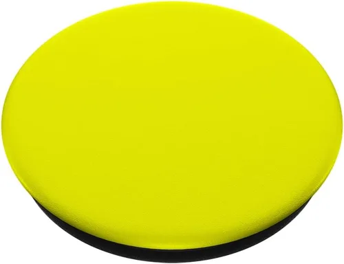 Miniatura 2 de PopSockets Agarre para teléfono con soporte expansible - PopSockets amarillo neón intercambiable PopGrip