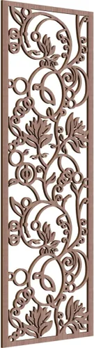 Miniatura 154 de 9 3/8"W x 24 3/8"H x 1/4"T Caspio Decorativos Paneles De Pared De Madera De Calado, Roble Rojo rojo (Red Oak)