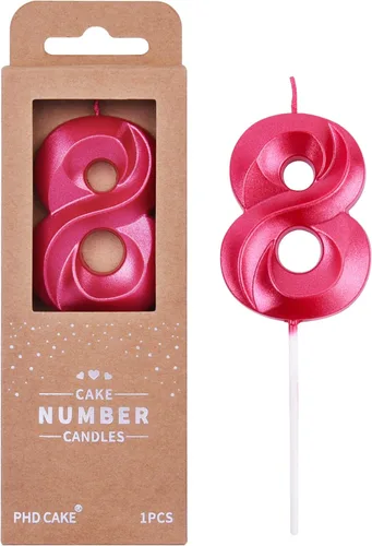 Miniatura 28 de PHD CAKE Velas de cumpleaños de 2 números de 7 cm de oro con diamantes, velas de número dorado, velas de número para pastel, celebración de fiesta