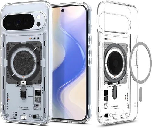 Miniatura 13 de Spigen Funda para Pixel 9a, Ultra Hybrid MagFit (2025) [Compatible con accesorios MagSafe] [Anti-amarillamiento] - Transparente