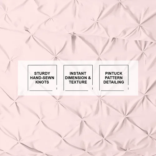 Miniatura 43 de Kotton Culture 1 Pc Twin/Twin XL Size Pinch Pleated - Pintuck Duvet Cover Only - 100% Egyptian Cotton Sateen -1000 TC Luxury Comforter Cover-Zipper