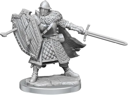 Miniatura 4 de WizKids D&D Frameworks: Human Fighter Male - Sin pintar y sin ensamblar