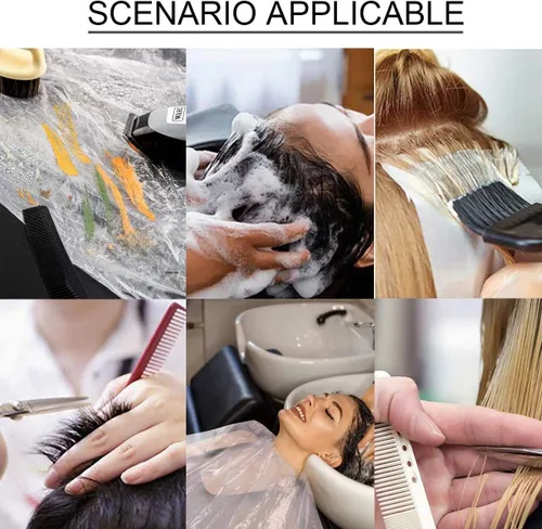 Miniatura 5 de 100 capas desechables de peluquería, 51 x 36 pulgadas, impermeable, para peluquería, para peluquería, para niños y adultos
