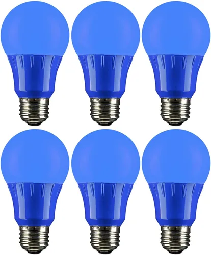 Miniatura 18 de Sunlite 40452 - Foco de luz LED de color A19, 3 W (equivalente a 25 W), base mediana E26, no regulable, certificación UL, decoración de fiestas