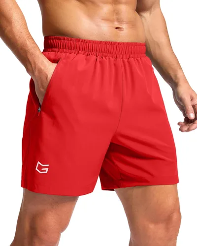 Miniatura 18 de G Gradual Pantalones cortos deportivos para correr para hombre con bolsillos con cremallera, de secado rápido, de 7 pulgadas, 5 pulgadas, 9