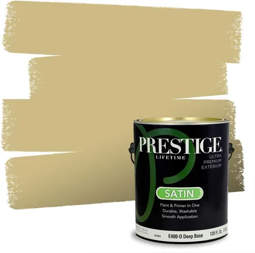 Miniatura 84 de PRESTIGE Paints Exterior Paint and Primer In One, 1-Gallon, Satin, Comparable Match of Benjamin Moore* Royal Linen* 931BM-PCM