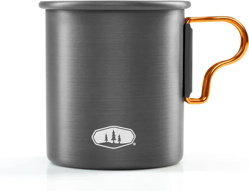 Miniatura 5 de GSI Outdoors Vaso de aluminio anodizado duro para botella de halulitis I Taza ligera y recipiente de alimentos con asas plegables para acampar