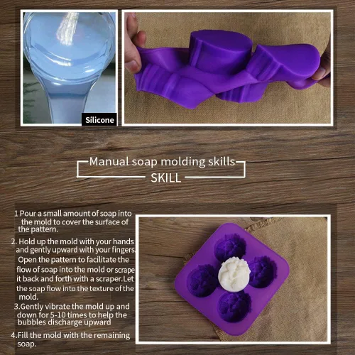 Miniatura 6 de Moldes de silicona para parejas, niños y niñas, 4 cavidades, campanas de Navidad, pastel de ángel, bandeja de mousse, pudín, fondant, chocolate
